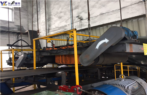 電磁自卸式除鐵器，陜西電磁自卸式除鐵器型號_陜西電磁自卸式除鐵器型號保養廠家配件_型號及工作視頻 